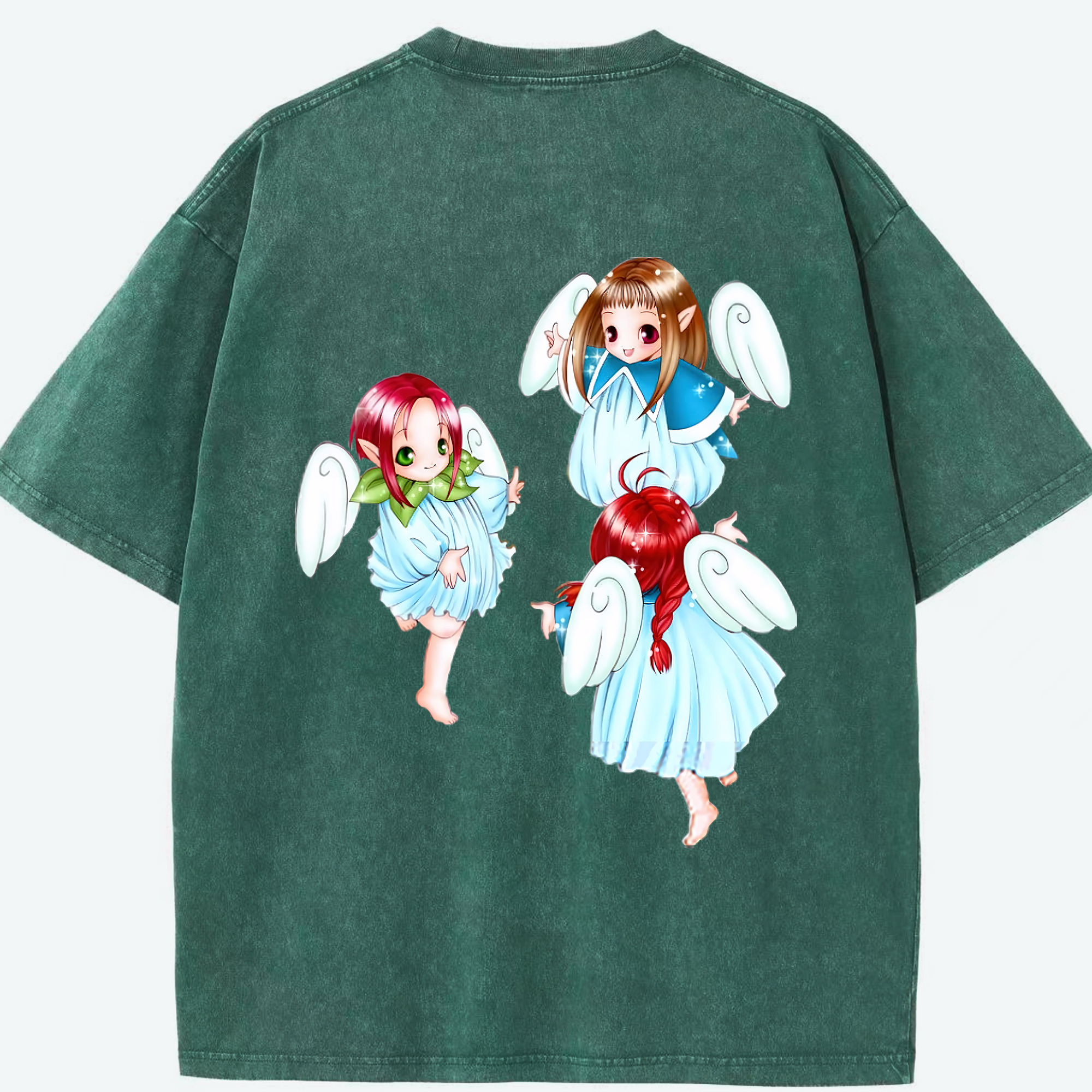 （画像用） 遊☆戯☆王 Yu-Gi-Oh! 綿100% ヴィンテージ風 半袖Tシャツ（背面プリント）